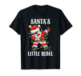 Christmas Costume SANTA'S LITTLE REBEL Funny Children T-Shirt