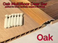 Dural Multifloor Door Bar Threshold Strip Cover Plate Laminate Floor 0.9m OAK!