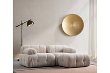 Bengul Sofa med Sjeselong 2-seter - Krem 2 seters sofa divan Beige