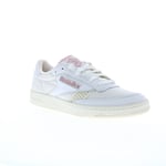 Reebok Club C 85 Vintage Mens Beige Leather Lace Up Lifestyle Trainers Shoes