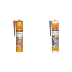 Sika - Mastic-colle spécial tuile - Sikaflex-145 Tuiles Purform, Terre Cuite - Mastic-colle souple & SikaSeal-189 Toiture & Gouttière, Gris, Mastic Butyle 2en 1 pour joints et réparations