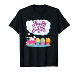 Easter Bunny Egg Hunt Train with Bunny Conductor T-Shirt