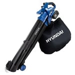 Hyundai Cordless Leaf Blower Garden Vacuum & Mulcher & Rake, 2x 20v Li-Ion Batteries, 3-in-1 Blower Large 45 Litre Collection Bag, Variable Speed Lightweight 3 year warranty