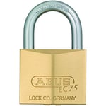 ABUS Serrure à pêne dormant EC 75 avec technologie de clé réversible, largeur du corps 40mm, laiton, 26408 5