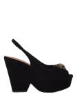 Kurt Geiger London Belgravia Platform Slingback Heel Sandals, Black