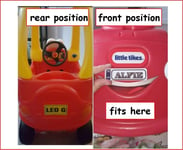 3 x Personalised Number plates exact fit for kids little tikes Cozy Coupe car