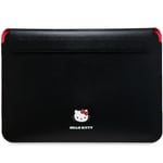 Hello Kitty Datorfodral 14" PU Metal Logo - Svart