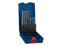 Bosch Expert 7X - Borsett - For Betong, Forsterket Betong, Granitt, Herdet Betong, Gneiss - 7 Deler - 5 Mm, 6 Mm, 8 Mm, 10 Mm, 12 Mm - Sds-Plus - Lengde: 115 Mm, 165 Mm