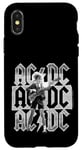 Coque pour iPhone X/XS AC/DC Stacked Logo Angus Young Photo par Michael Putland