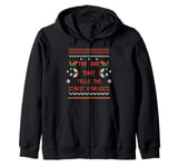 The one that tells best stories, Matching family Christmas Zip Hoodie