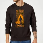 Harry Potter Neither Can Live Sweatshirt - Black - L