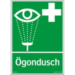 Skylt Systemtext Ögondusch 210x297 mm Plast