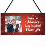 Personalised Photo Plaque First Valentines Day Gift For Boyfriend Girlfriend