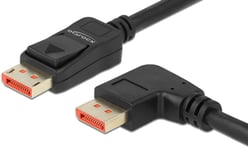 Delock DisplayPort 1.4 kabel - 8K/60Hz - 90° højre vinklet - 2 m