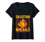 Womens Collecting Minerals One Adventure at a Time Mineral V-Neck T-Shirt