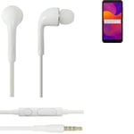 Earphones pour Huawei Honor 9S in ear headset stereo blanc