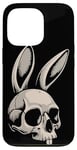 iPhone 13 Pro Bunny Skull Cross Bone Crossbones Jolly Roger Bad Rabbit Case