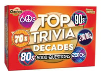 Cheatwell Games Top Trivia Decades Quiz Game - 5000 Questions To Test Your Knowledge Of Music, Film, TV, Science, Food, Drink, Culture, General Knowledge From The Last 60 Years, For Ages 14 Plus