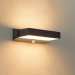 CELAVY Applique Murale Exterieur avec Detecteur de Mouvement, Moderne 11W Luminaire Extérieur LED, IP65 Lampe Lumière Exterieure, 3000K Up Down Éclairage Murale d'Extérieur Aluminium, Anthracite