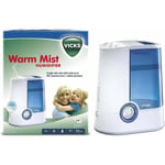 Vicks Warm Mist Humidifier, Quiet Ultrasonic, Large Capacity, Easy Clean, 1.5 Ga