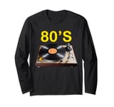 80's Vinyl Records Player Long Sleeve T-Shirt