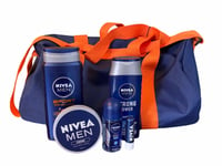 Nivea Men Active Gift Set Creme Deodorant Lip Balm Shower Gel Shampoo Sport Bag