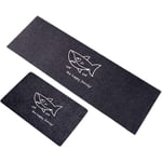 Tapis Cuisine Antidérapant 2 Pièces, Absorbant Eau Tapis pour entrée de Salle de Bain, Paillasson Tapis de Sol Cuisine Devant Evier 2 l