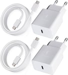 2 Pack Chargeur Usb C Avec 2 M Câble Usb-C Pour Galaxy A54 A53 A52 A51 A34 A33 A20e A14 A13 M54 M53 M34 M14 M13 5g S8 S9 S10 S20 S21 Fe Plus Téléphone,15w Chargeur Type C Charge Rapide