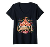 Womens Circus Carnival Staff Circus V-Neck T-Shirt