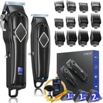 Cordless Hair Cutting Kit Hair Clippers for Men Professional Barber Hair Trimmer