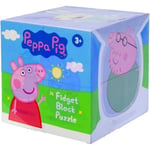 Peppa Pig Greta Gris Fidget Block Puzzle Mini Kubpussel/Pusselklossar 8 Bitar multifärg