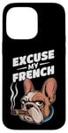 Coque pour iPhone 14 Pro Max Bulldog français Excuse My Frenchie Vintage Bulldog Lover