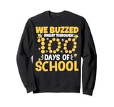 Bee Teacher Kids We Buzzed Right Through 100 Days Of School Sweatshirt