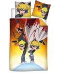 Naruto Single Duvet Cover Set 140 x 200 cm Minato. Japanese Manga Anime. Ninja