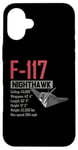 iPhone 16 Plus American Aircraft Stealth Bomber F117 Nighthawk Case