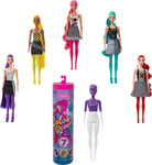 Barbie GTR94 - Color Reveal-Puppe mit 7 Überraschungen: tolle Accessoires (Haart