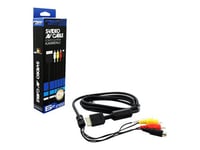 KMD - Câble vidéo/audio - vidéo / audio composite - 4 broches mini-din, RCA mâle pour connecteur AV PS2 mâle - 1.8 m - pour Sony PlayStation 2