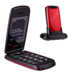 TTfone Star TT300 EU - Easy-to-Use Clamshell Flip Phone for Seniors