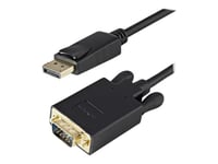 Startech 3 Ft Displayport To Vga Adapter Cable Dp To Vga Black 0.91m Displayport Vga (d-sub) Musta