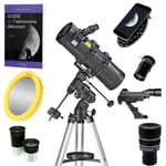 Pack Débutant Télescope Bresser Spica 130/1000 Monture EQ3 + Filtre Solaire + Oculaires + Zoom + Guide