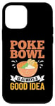 Coque pour iPhone 12 mini Poke Bowl Recette de poisson hawaïen