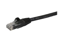 StarTech.com 2m CAT6 Ethernet Cable, 10 Gigabit Snagless RJ45 650MHz 100W PoE Patch Cord, CAT 6 10GbE UTP Network Cable w/Strain Relief, Black, Fluke Tested/Wiring is UL Certified/TIA - Category 6 - 24AWG (N6PATC2MBK) - patch-kabel - 2 m - svart