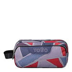 Totto | Trousse Agapec | Trousse Multifonction | 3 Compartiments, Multicolore Bleu et Rouge, Única, Sport