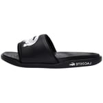 Sandales Lacoste  Claquettes homme  Ref 63169 312 Noir Blanc