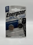 Energizer CR2016 3V Ultimate Lithium Coin Battery - 2 Pack - 12 Years Shelf Life