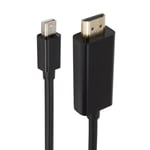 1.8m - Câble Mini DP vers HDMI, adaptateur Thunderbolt mâle vers mâle, Mini Displayport vers HDMI, pour Macbook Pro Air, 1.8M