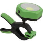 3W COB LED Magnetic Work Lamp & Clamp - Adjustable Head Torch  - Battery Powered