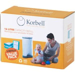 Korbell - Recharge Poubelle - Standard - 16 L - x3 - Biodégradable - Anti-Odeurs