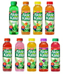 OKF Korean Aloe Vera King Fruity Drink 500ml (6 Bottles, 6 Flavours) HALAL