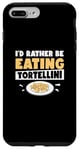Coque pour iPhone 7 Plus/8 Plus I'd Rather Be Funny Tortellini Pasta Eater Machine à tortellini